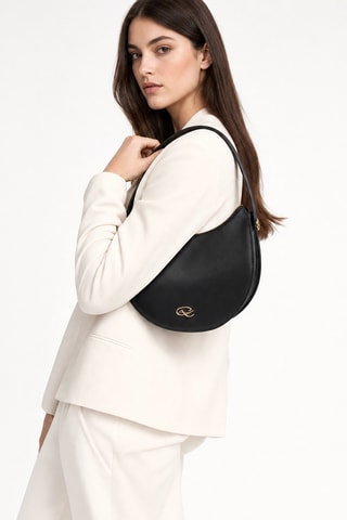 Leren Trendy Handtas Sirocco - Zwart