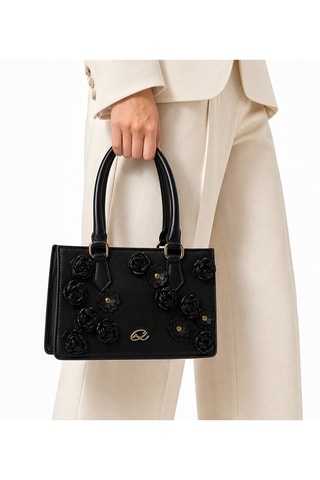 Leren Shopper Parade - Zwart
