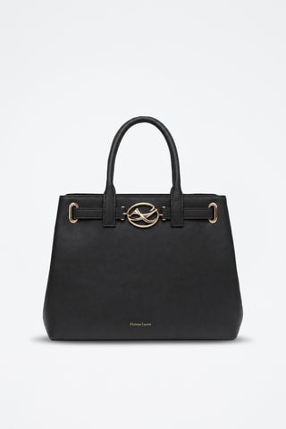 Leren Handtas Rocaille - Zwart