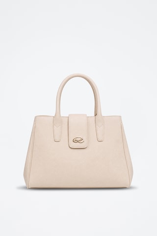 Leren Handtas Zélie - Ecru