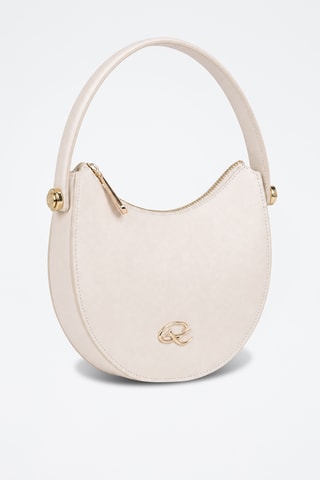 Leren Trendy Handtas Sirocco - Ecru