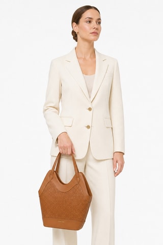 Leren Shopper Nebula - Bruin