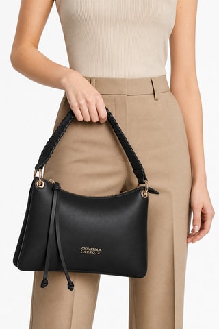 Leren Trendy Handtas Virelia - Zwart