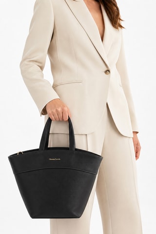 Leren Shopper Mielys - Zwart