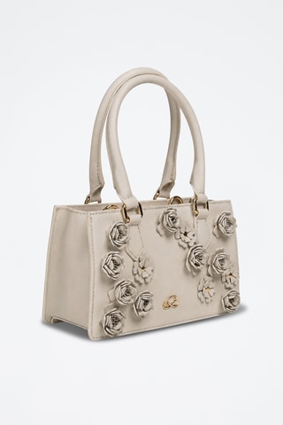 Leren Shopper Parade - Ecru