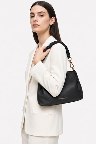 Leren Trendy Handtas Calisson - Zwart