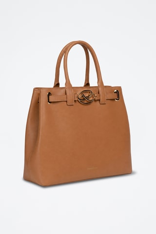 Leren Handtas Rocaille - Bruin