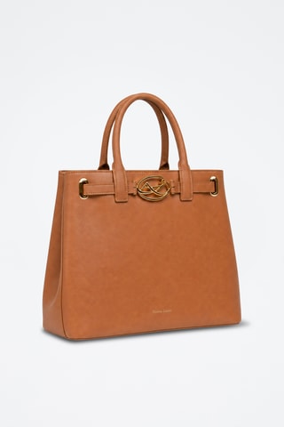 Leren Handtas Rocaille - Bruin
