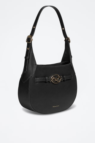 Leren Trendy Handtas Rocaille - Zwart