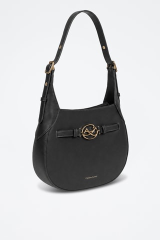 Leren Trendy Handtas Rocaille - Zwart