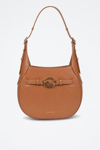 Leren Trendy Handtas Rocaille - Bruin