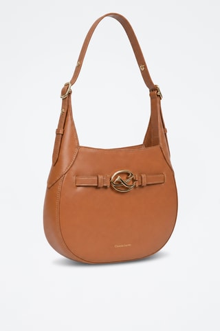 Leren Trendy Handtas Rocaille - Bruin