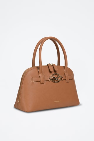 Leren Handtas Rocaille - Bruin