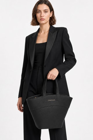 Leren Shopper Mielys - Zwart