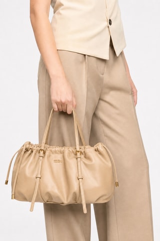 Leren Handtas Ciselia - Beige