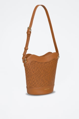 Leren Trendy Handtas Nebula - Bruin