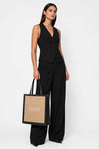 Leren Shopper Terana - Zwart