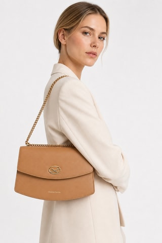 Leren Schoudertas Aubanel - Camel