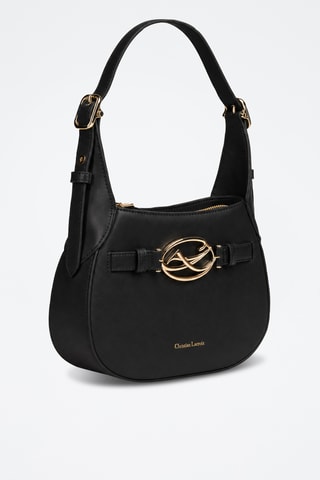 Leren Trendy Handtas Rocaille - Zwart