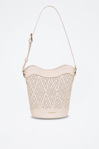 Leren Trendy Handtas Nebula - Ecru