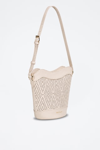 Leren Trendy Handtas Nebula - Ecru