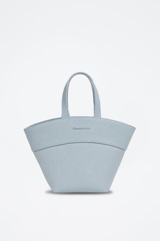 Leren Shopper Mielys - Lichtblauw