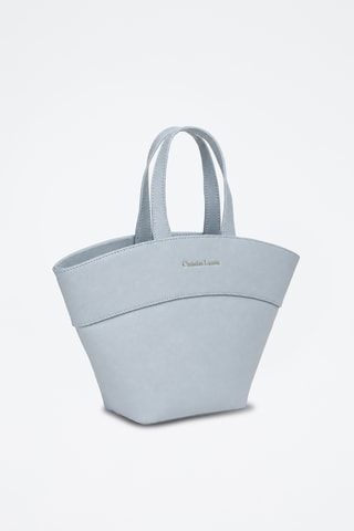 Leren Shopper Mielys - Lichtblauw