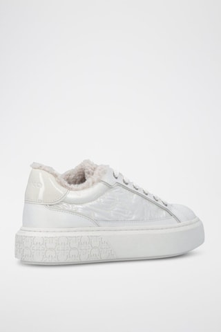 Zapatillas forradas de piel con plataforma Yoko 21 - Blanco