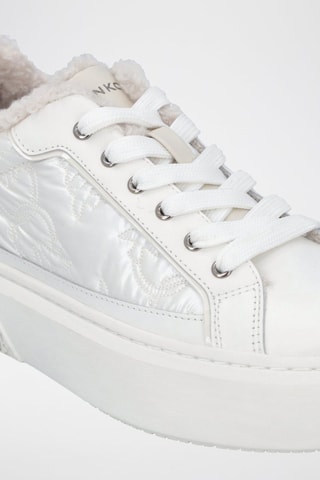 Zapatillas forradas de piel con plataforma Yoko 21 - Blanco