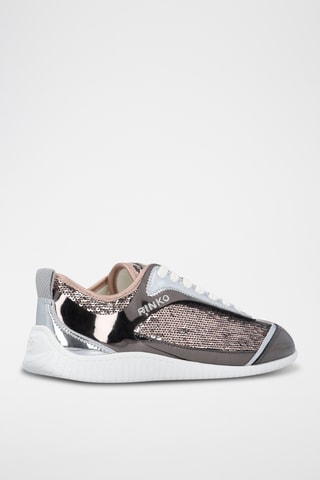 Zapatillas con brillo - Gris