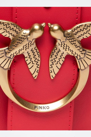 Bandolera de piel - Rojo