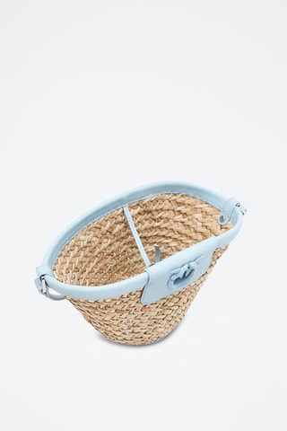 Bolso shopper Love Summer - Azul claro y nude