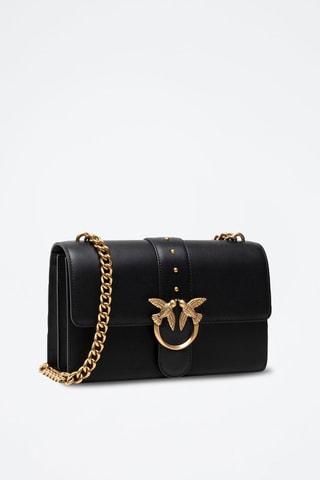 Bandolera de piel Love Classic Icon - Negro