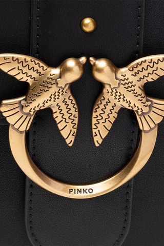 Bandolera de piel Love Classic Icon - Negro