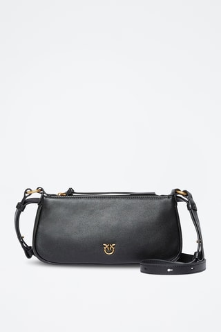 Bolso de piel Half Moon Bgauette Mini - Negro