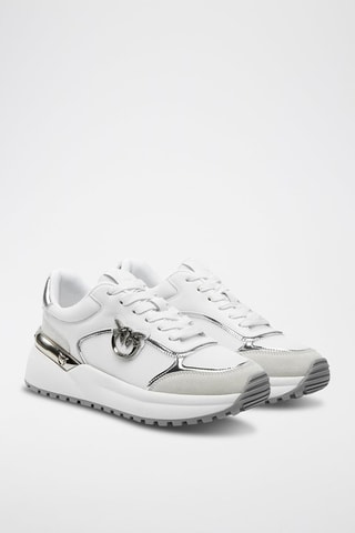 Zapatillas de piel Gem - Blanco
