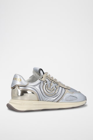 Zapatillas de piel con plataforma - Blanco