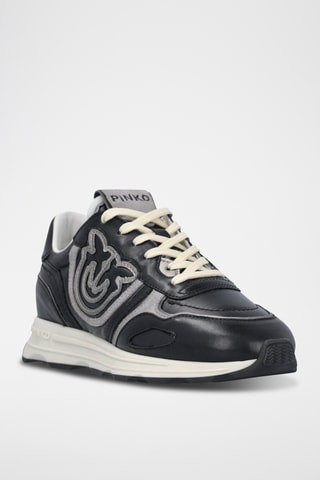 Zapatillas de piel - Negro