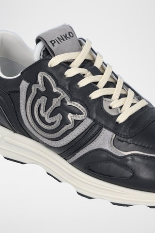 Zapatillas de piel - Negro