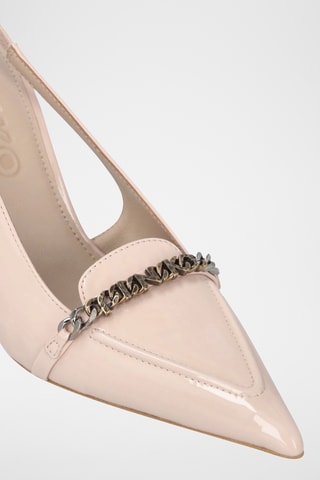 Zapatos con brillo de tacón - Blanco