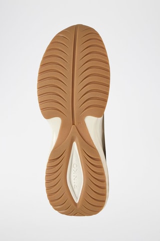 Zapatillas de piel bovina con plataforma - Beige