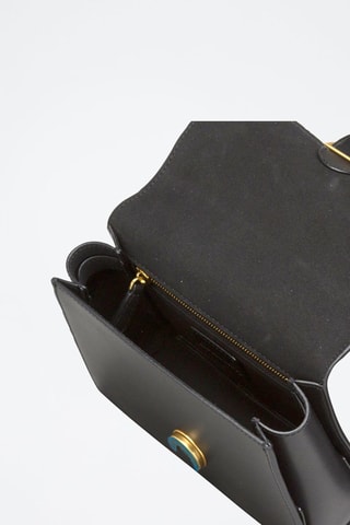 Bandolera de piel Love One - Negro