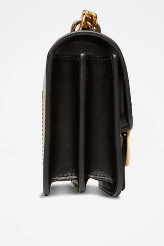 Bandolera de piel Love One Mini - Negro