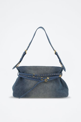 Bandolera de piel ovina - Azul