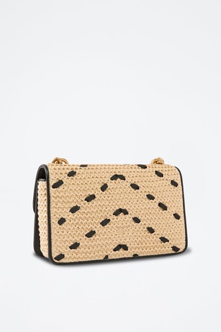 Bandolera de piel - Beige