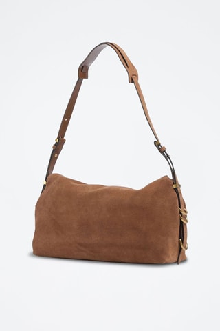 Bandolera de piel ovina - Marrón