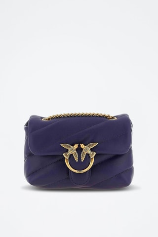 Bandolera de piel ovina - Violeta