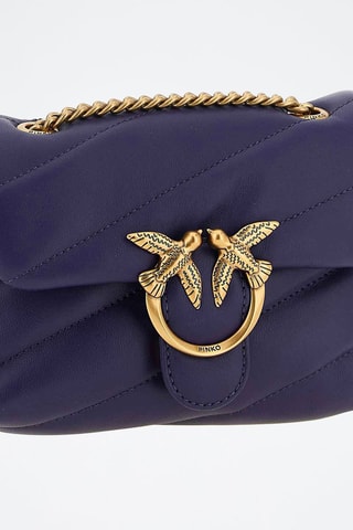 Bandolera de piel ovina - Violeta
