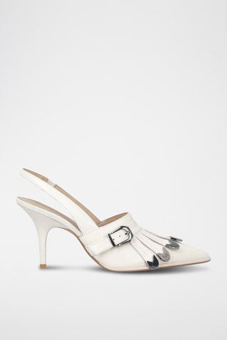 Zapatos de piel de tacón Lady 04 - Beige