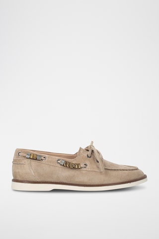 Náuticos de piel Grace 01 - Beige